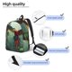 thumbnail image 3 of Disketp Flying Parrots In Jungle print Canvas Backpack Lightweight Travel Daypack Student Rucksack Laptop Backpack-, 3 of 5