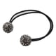thumbnail image 4 of Coletero elástico liso con bolas de diamantes para niñas Negro, 4 of 6