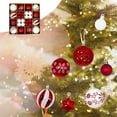 thumbnail image 4 of 44Pcs Christmas Home Decor,Christmas Balls,Proof Christmas Tree Decor,Hanging Ornament for Thanksgiving Wedding Party Holiday Home Decor,Red White, 4 of 6