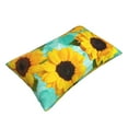 thumbnail image 3 of Junzan Yellow Sunflowers With Green Leaves Pillow Cases Standard Size, with Envelope Closure Bed Pillow Cases,20"X30", 3 of 9