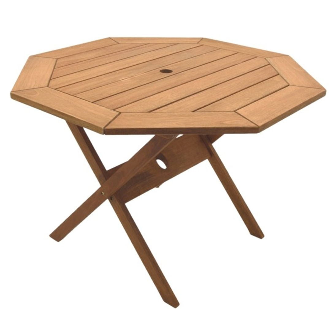 Amazonia Lilium 4-Piece Patio Dining Table Set | Eucalyptus 100% FSC | Ideal for Outdoors and Indoors, Brown