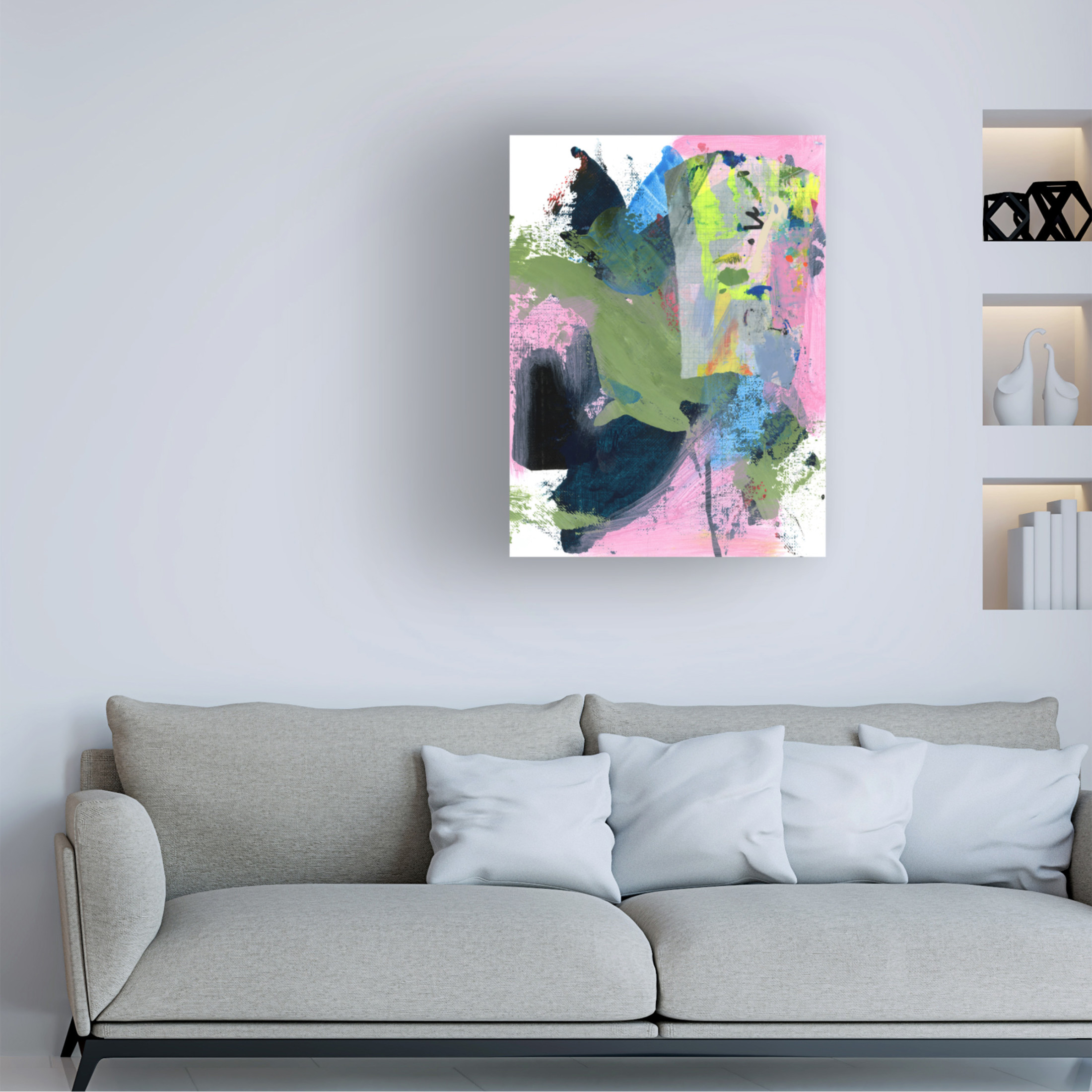 Canvas Wall Art - Jessalin Beutler 'Sketchbook Letter' Wall Art for Living Room, Bedroom, or Office Décor by Trademark Fine Art - 14 x 19 Inches
