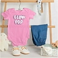 thumbnail image 3 of Retro Blow Pop Logo Cute Candy Romper Boys or Girls Infant Baby Brisco Brands NB, 3 of 6