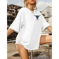 thumbnail image 3 of MOUSYA Rodeo Shirts for Women,Cowgirl Outfits Country Concert T Shirts Vintage Cow Skull Graphic Tees Oversized Tops, 3 of 7