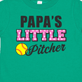 thumbnail image 4 of Inktastic Papas Little Pitcher Softball Girls Toddler T-Shirt, 4 of 5