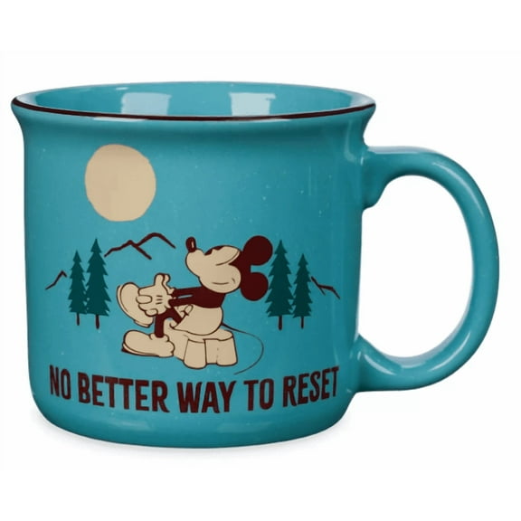 Disney Parks Mickey Mouse ''No Better Way to Reset'' Coffee Mug