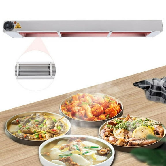 36" Food Warmer Overhead Bar Heater Keep Emitter Light Heating Food Machine 600W