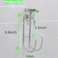 thumbnail image 2 of NOGIS Garden Hose Holder Wall Mount, Heavy Duty Stainless Steel Hose Hanger for Outside, Hose Reel Holds Up To 100Ft, Hose Hook for Garden Hose, Garage, Water Hose, Yard Storage, 2 of 7