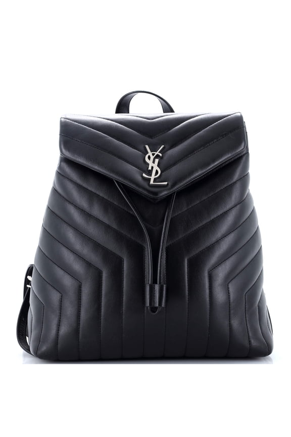 Pre-Owned LouLou Backpack Matelasse Chevron Leather Medium By Rebag