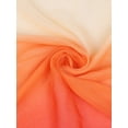 thumbnail image 3 of INSPIRE CHIC Women's Scarf Chiffon Silky Gradient Color Lightweight Long Wrap Shawl Orange, 3 of 9