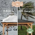 thumbnail image 4 of Backyard Discovery Barrington 14' x 12' Cedar Wood Gazebo, Galvanized Steel Roof, PowerPort, 4 of 12