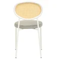 thumbnail image 6 of Euston Modern Upholstered Dining Chair with Round Wicker Back Style Set of 2, 6 of 12
