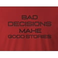 thumbnail image 2 of 9 Crowns Men's Bad Decisions Funny T-shirt (Baddecisions-Red, 2XL), 2 of 3