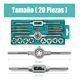 thumbnail image 2 of Kit De 20 Machuelos Con Maneral Broca Tipo Matraca Ajustable verde, 2 of 4