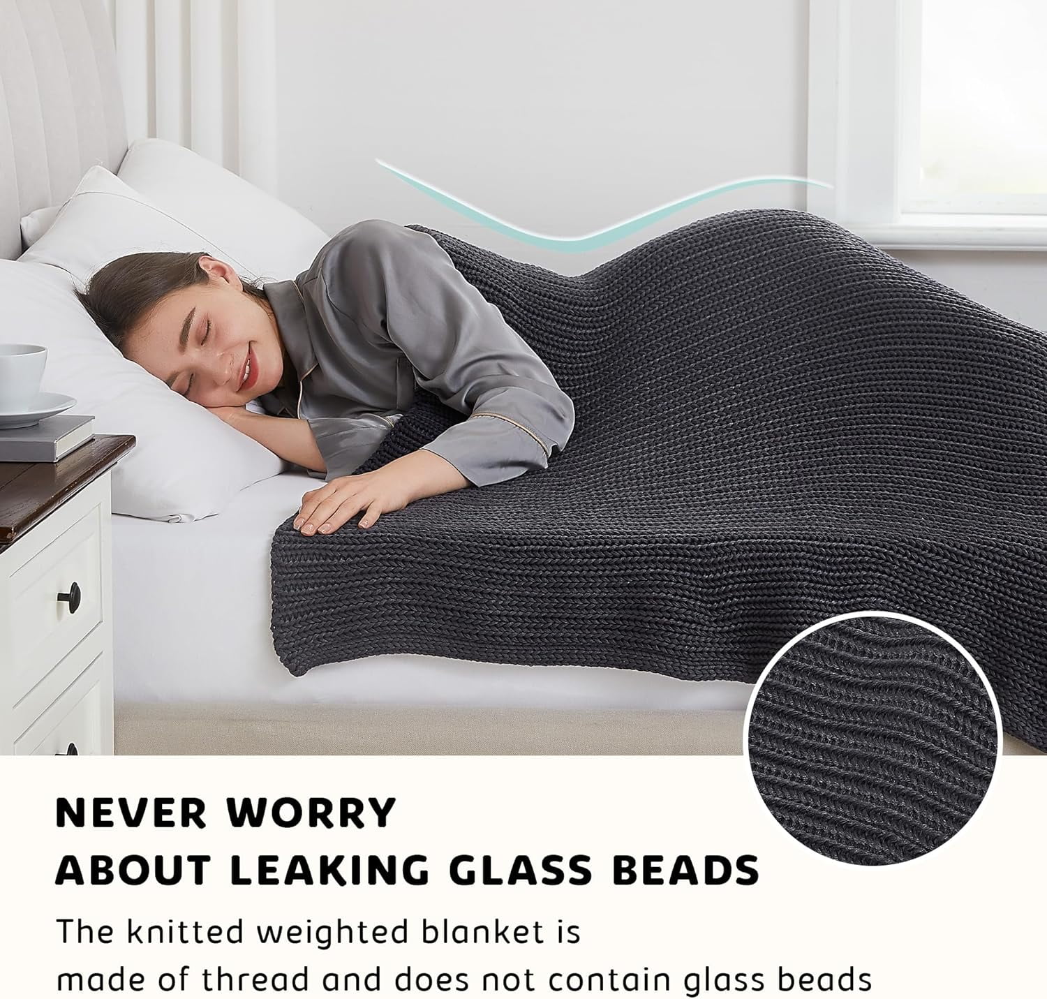Weighted Blanket 20lbs 48 x72 Cooling Breathable Heavy Blanket Microfiber Material with Glass Beads Big Blanket for Adult All Season Summer Fall Winter Soft Thick Comfort Blanket Walmart