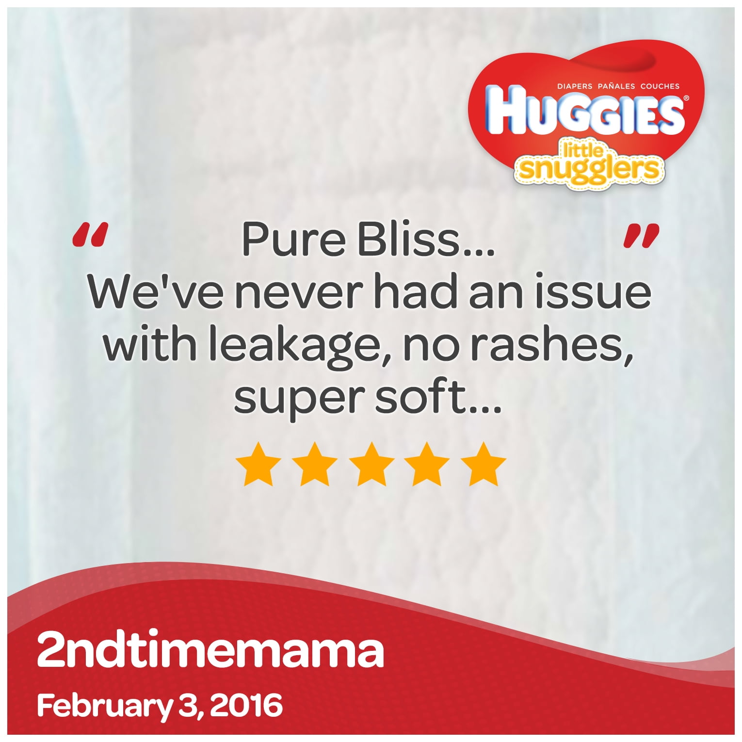 HUGGIES Little Snugglers Diapers, Size 3, 124 Diapers - 1