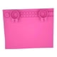 thumbnail image 4 of Tapete de silicona para manualidades, taza de limpieza de pinceles plegable, tapete de silicona suave para pintar rosa, 4 of 9