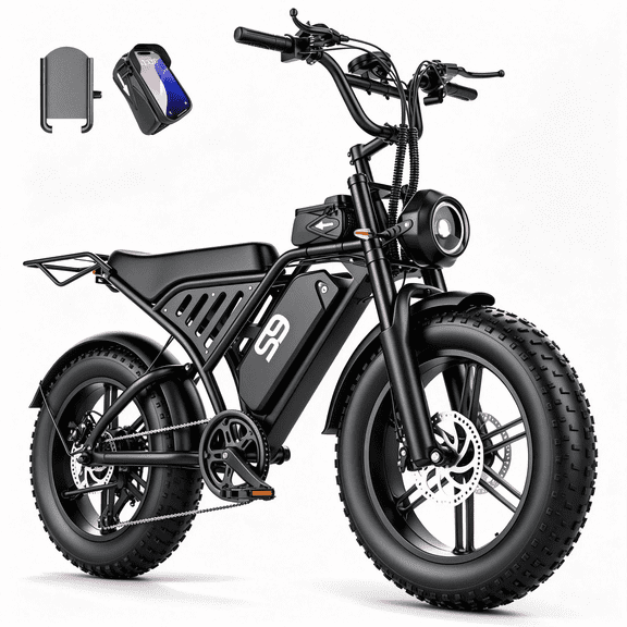 AZHAR Off-Road Electric Mountain Bike for Adults, 20*4" Fat Tire E-Bike, 48V 20Ah Removable Battery, 750W Rated (2500W Peak) Motor, 32MPH Max Speed , UL2849 Certified