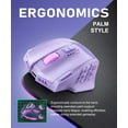 thumbnail image 4 of Venus   MMO Gaming , 16,000 DPI Optical Sensor, Wired/ Dual Modes, 16M Chroma  Lighting, 16 Programmable Buttons,  Design, Up to 70H, Purple, 4 of 6