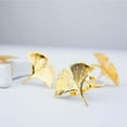 thumbnail image 2 of Efavormart 4 Pack | Gold Gingko Leaf Napkin Rings, Linen Napkin Holders - Metallic Ornate Design, 2 of 11