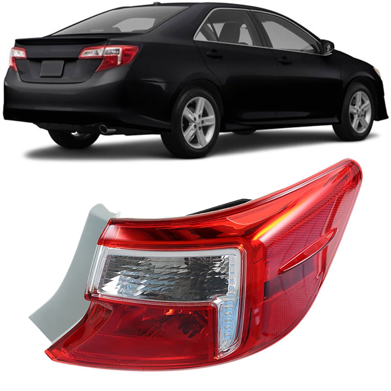 Rear Tail Light Lamp Housing Assembly Fit for 2012 2013 2014 Toyota Camry, Rear Right (Passenger Side)