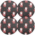 thumbnail image 2 of GZHJMY Christmas Santa Claus Round Placemats Set of 1, Non-Slip Washable Table Mats for Kitchen Dining Party Home Decor,15.4 Inch, 2 of 7