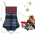 thumbnail image 2 of Dog Paw Decorative Socks 17x11.8in Top With A Strap Design For Easy Hanging For Festive Christmas Party Decorations Darkslateblue Buffalo Plaid Check Tartan Scotland_2, 2 of 8