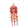 thumbnail image 3 of Adorno colgante festivo de Año Nuevo chino, decoración de tela flocada para Estilo F, 3 of 7
