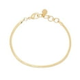 thumbnail image 2 of Bracelet Mini Venise pour Femmes, Plaqué Or 18k, Chaîne Réglable en Chevrons, 2 of 2