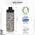 thumbnail image 3 of Goofa Heart Leopard Print 18oz Sports Insulated Kettle With Straw Water Bottle Sports Water Bottle For Running Hiking Cycling Climbing Mans Womans, 3 of 7