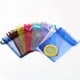 thumbnail image 2 of Lote de 50 bolsas pequeñas de Organza para joyería, 7x9, 9x12cm, con cordón para bolsita regalo de Navidad, boda, dulces, fiesta, bolsa de embalaje de cuentas, 2 of 4