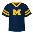 thumbnail image 2 of Toddler Outerstuff Navy/Maize Michigan Wolverines Red Zone Two-Piece V-Neck Top and Pants Set, 2 of 4
