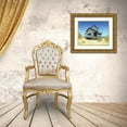 thumbnail image 3 of Pollera, Daniel 32x26 Gold Ornate Wood Framed with Double Matting Museum Art Print Titled - Oceanfront Bungalow, 3 of 4