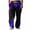 Purple, variant on Stamzod Men Sweatpants Fashion Graphic Pritning Elastic Waist Straight Baggy Pants Home Wear Plus Size Casual Pants for Men with Pockets Purple XXXL