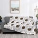 thumbnail image 2 of Fotbe Cute Swan Manta de Franela con Estampado, Manta Ultrasuave para Cama, Sofá, Auto, Hipoalergénica y Antibolitas-60"x50", 2 of 6