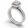 thumbnail image 2 of 1 Carat T.W. Diamond 10kt White Gold Single Halo Engagement Ring Set, 2 of 5