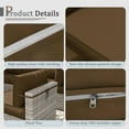 thumbnail image 3 of Kimunuk 9 Pcs Outdoor Patio Replacement Cushions,Waterproof Cushions for 4-Seat Outdoor Sectional Sofa Couch,Chocolate, 3 of 6