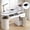 White, variant on Advwin Glass Top Manicure Table with Dust Collector, Storage Drawers & Cabinet, Professional Acetone Resistant Nail Tech Desk for Beauty Salon or Home, White