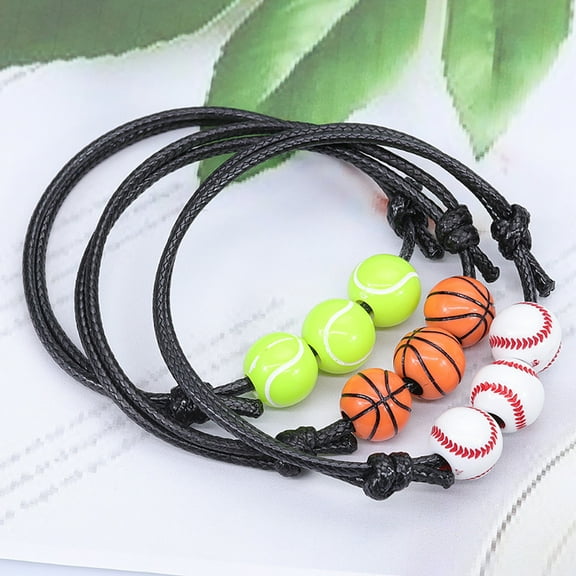 FRCOLOR 8Pcs Basketball Bracelet Jewelry Lightweight and Safe for Skin Fashion Accessory