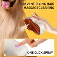 thumbnail image 5 of ACDANC Horse Steam Brush, 3-In-1 Self-Cleaning Steam Pet Brush, Pet Spray Hair Removal Comb, Grooming Brush for Horses, Bristle Head 360° Rotating Pet Steam Brush (Green, 1Pcs), 5 of 7