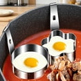 thumbnail image 4 of Stainless Egg Boiler Steamer Spoon Set（Sun Shape） Heat-Resistant Anti-Scald Handle Durable Stainless Material Travel Camping Cookware Non-Stick Poached Egg Container Kitchen Egg Boiling Rack, 4 of 7