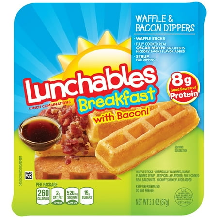 lunchables breakfast waffle bacon