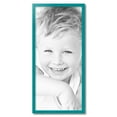 thumbnail image 2 of ArtToFrames 16" x 35" Aqua Picture Frame, 16x35 inch Green Wood Poster Frame (WOM-4428), 2 of 8