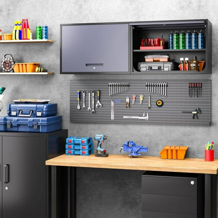 Hanging garage cabinets discount