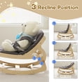 thumbnail image 4 of Silla mecedora Baby Baotree, 3 en 1, ajustable, madera, gris, 4 of 7