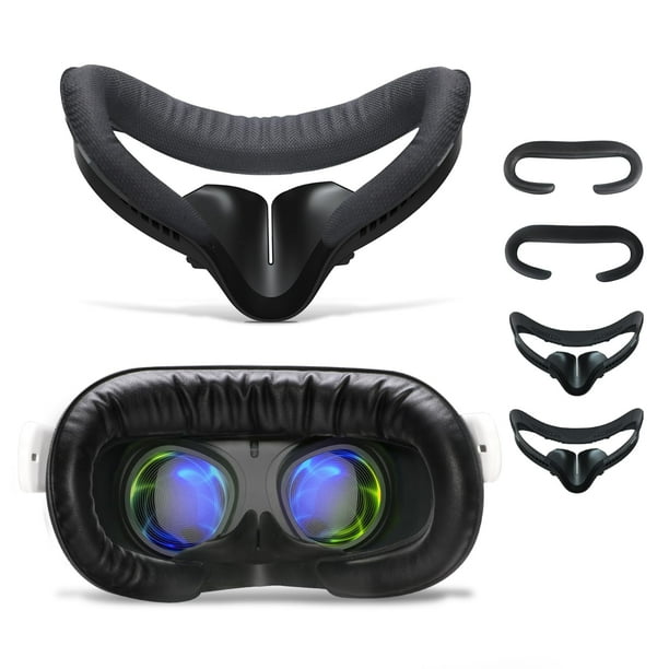 Pack de 2 almohadillas faciales para Oculus Quest 2 Hanpusen, antivaho y resistentes al sudor