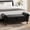 Black, variant on Apicizon Storage 51 inch Ottoman Bench, Large Hidden Storage Space Button Tufted PU Leather Bench with Rolled Arms, Multipurpose Upholstered Furniture for Entryway Bedroom Living Room, Black