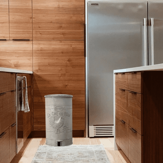 Buy Metal Wastebasket Trash Garbage Can, Metal Trash Bin, Farmhouse