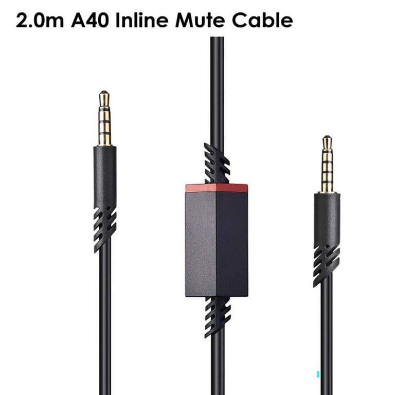 Durable Braided Cable Gaming Headsets Volume Control Microphone Cable  Extension Cord Replacement Cord Headphone Cable 