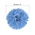 thumbnail image 2 of Uxcell Tissue Pom Poms Flowers Paper Flower Ball for Party Backdrop Decoration Lake Blue 4", 2 of 7